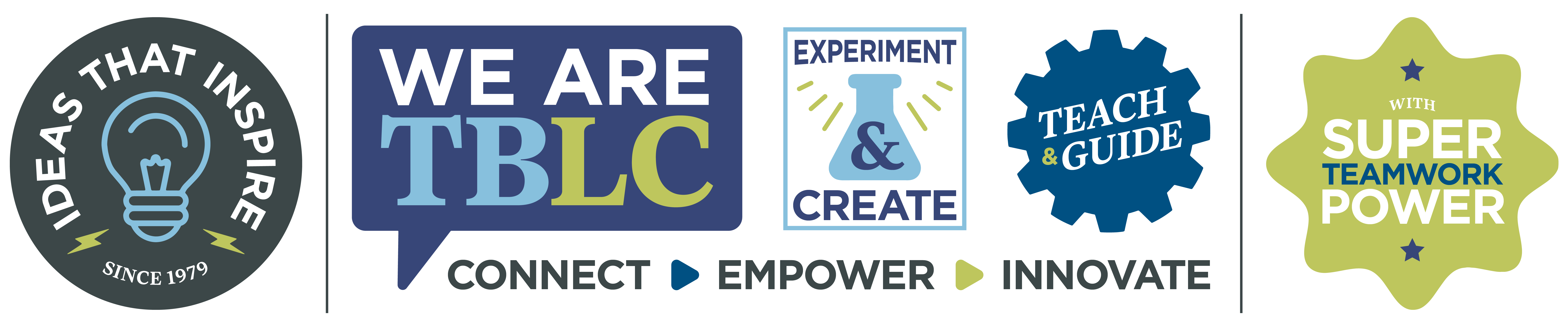 We are TBLC Banner - Inspire, Create, Teach